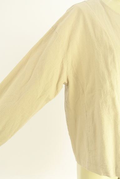 Samansa Mos2（サマンサモスモス）の古着「ノーカラーリネンジャケット（ジャケット）」大画像５へ