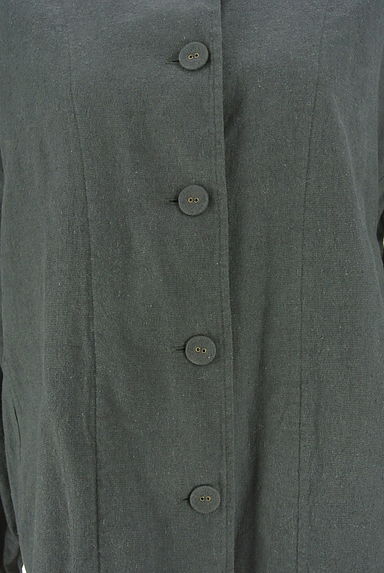 Samansa Mos2（サマンサモスモス）の古着「ボリューム袖綿麻ノーカラージャケット（ジャケット）」大画像４へ