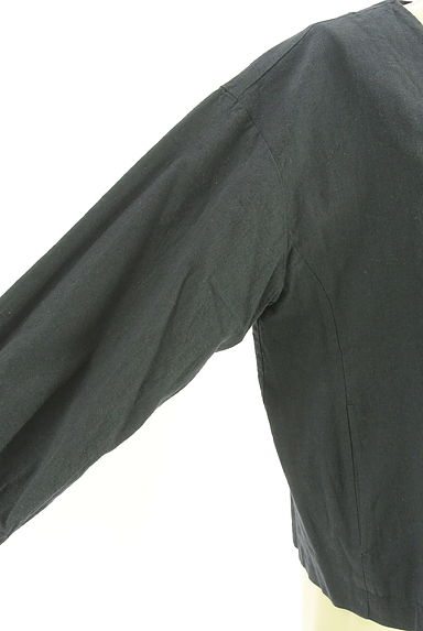 Samansa Mos2（サマンサモスモス）の古着「ボリューム袖綿麻ノーカラージャケット（ジャケット）」大画像５へ