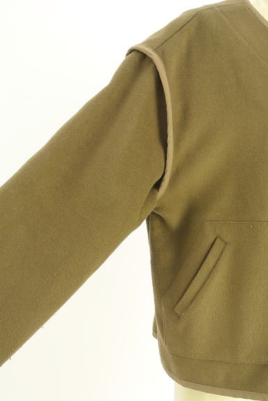 Samansa Mos2（サマンサモスモス）の古着「パイピング起毛オーバーサイズショートコート（コート）」大画像５へ