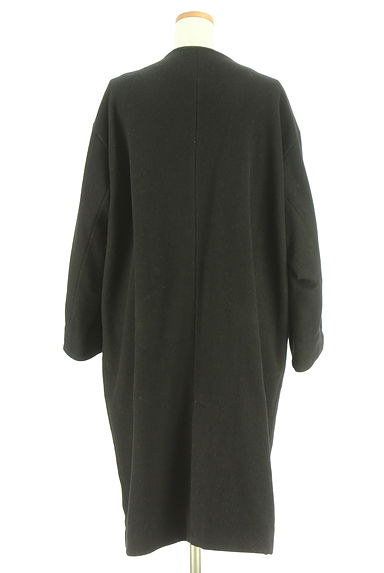 Samansa Mos2（サマンサモスモス）の古着「ノーカラーウール混ロングコート（コート）」大画像２へ