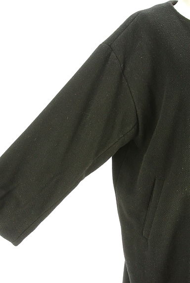 Samansa Mos2（サマンサモスモス）の古着「ノーカラーウール混ロングコート（コート）」大画像５へ