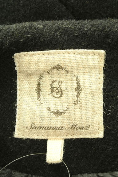 Samansa Mos2（サマンサモスモス）の古着「ノーカラーウール混ロングコート（コート）」大画像６へ