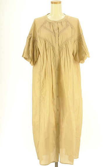 Samansa Mos2（サマンサモスモス）の古着「バルーンスリーブロングシャツワンピース（ワンピース・チュニック）」大画像１へ