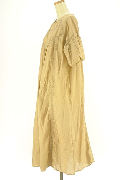 Samansa Mos2（サマンサモスモス）の古着「バルーンスリーブロングシャツワンピース（ワンピース・チュニック）」大画像３へ