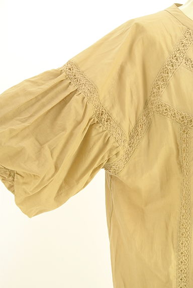 Samansa Mos2（サマンサモスモス）の古着「バルーンスリーブロングシャツワンピース（ワンピース・チュニック）」大画像５へ