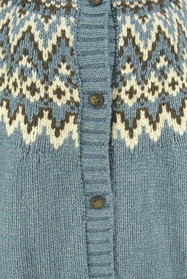FREAK'S STORE（フリークスストア）の古着「フェアアイル柄ニットカーディガン（カーディガン・ボレロ）」大画像４へ