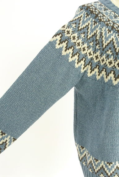 FREAK'S STORE（フリークスストア）の古着「フェアアイル柄ニットカーディガン（カーディガン・ボレロ）」大画像５へ