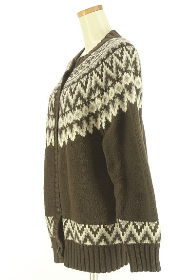 FREAK'S STORE（フリークスストア）の古着「フェアアイル柄ニットカーディガン（カーディガン・ボレロ）」大画像３へ