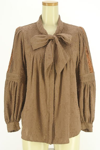 Her lip to（ハーリップトゥ）の古着「ボリューム袖ジャガードボウタイブラウス（ブラウス）」大画像１へ