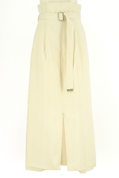 FRAY I.D（フレイアイディー）の古着「ベルト付きフロントファスナーロングスカート（ロングスカート・マキシスカート）」大画像１へ