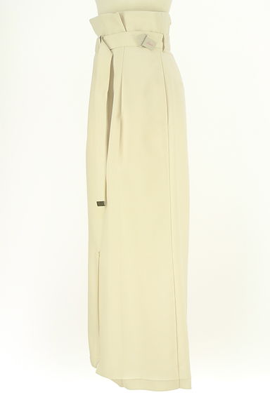 FRAY I.D（フレイアイディー）の古着「ベルト付きフロントファスナーロングスカート（ロングスカート・マキシスカート）」大画像３へ