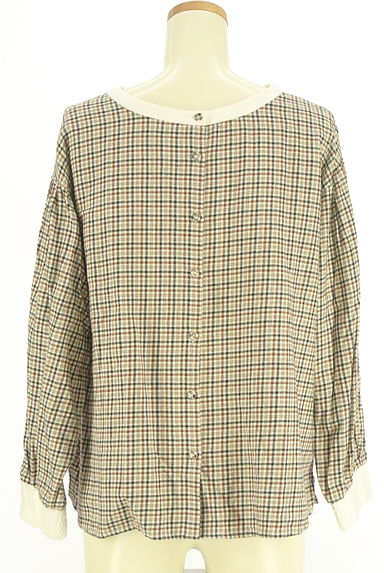 studio CLIP（スタディオクリップ）の古着「前後着チェック柄起毛トップス（カットソー・プルオーバー）」大画像２へ