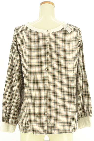 studio CLIP（スタディオクリップ）の古着「前後着チェック柄起毛トップス（カットソー・プルオーバー）」大画像４へ