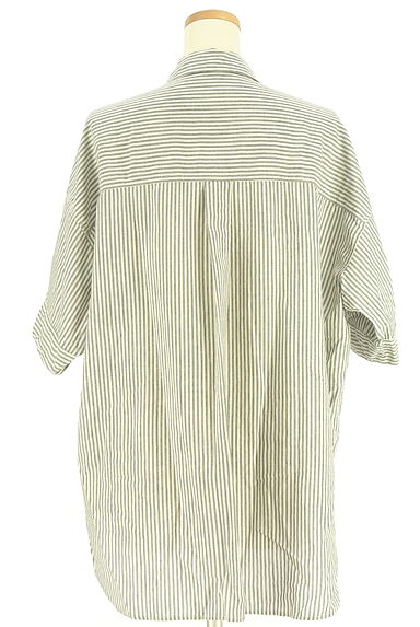 studio CLIP（スタディオクリップ）の古着「半そでストライプ柄シャツ（カジュアルシャツ）」大画像２へ