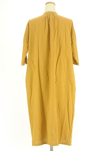 studio CLIP（スタディオクリップ）の古着「6分袖コットンロングシャツワンピース（ワンピース・チュニック）」大画像２へ