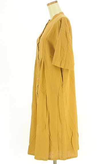 studio CLIP（スタディオクリップ）の古着「6分袖コットンロングシャツワンピース（ワンピース・チュニック）」大画像３へ