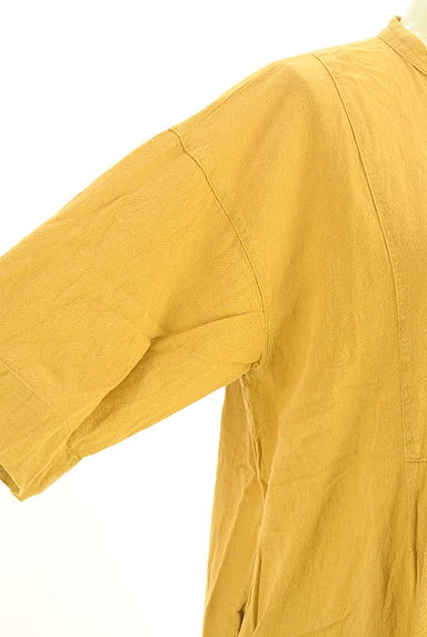 studio CLIP（スタディオクリップ）の古着「6分袖コットンロングシャツワンピース（ワンピース・チュニック）」大画像４へ