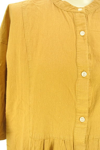 studio CLIP（スタディオクリップ）の古着「6分袖コットンロングシャツワンピース（ワンピース・チュニック）」大画像５へ