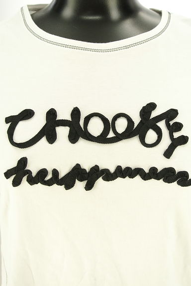 HIROKO BIS（ヒロコビス）の古着「テープロゴカットソー（カットソー・プルオーバー）」大画像４へ