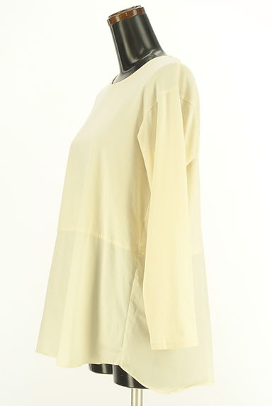 HIROKO BIS（ヒロコビス）の古着「ESSENTIEL HIROKO BIS 異素材切替トップス（カットソー・プルオーバー）」大画像３へ