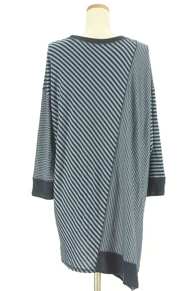 HIROKO BIS（ヒロコビス）の古着「イレギュラーヘムボーダー柄カットソー（カットソー・プルオーバー）」大画像２へ