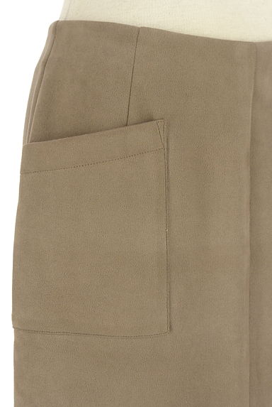 Stola.（ストラ）の古着「ミモレ丈スウェード調タイトスカート（スカート）」大画像４へ