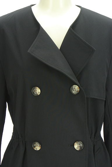 LAUTREAMONT（ロートレアモン）の古着「ドロストペプラムノーカラートレンチコート（コート）」大画像４へ