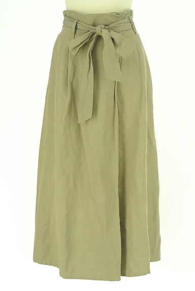 LAUTREAMONT（ロートレアモン）の古着「ベルト付きラップ風ロングスカート（ロングスカート・マキシスカート）」大画像１へ