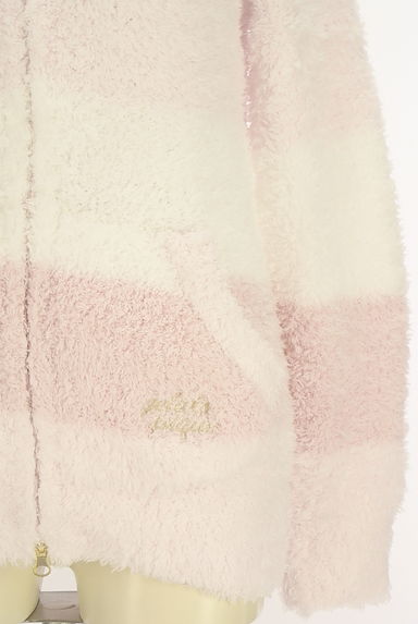 gelato pique（ジェラートピケ）の古着「ふわモコボーダージップパーカー（スウェット・パーカー）」大画像４へ