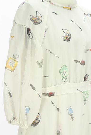 Maglie le cassetto（マーリエ ル カセット）の古着「7分袖プリントミモレワンピース（ワンピース・チュニック）」大画像４へ