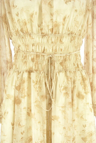 PROPORTION BODY DRESSING（プロポーションボディドレッシング）の古着「花柄シフォンワンピース（ワンピース・チュニック）」大画像４へ