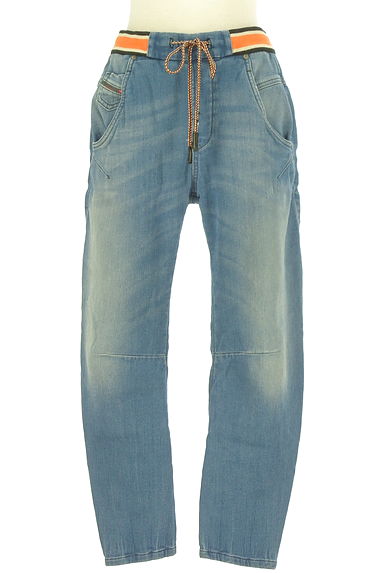 DIESEL（ディーゼル）の古着「ウエストリブデニム調スウェットパンツ（デニムパンツ）」大画像１へ