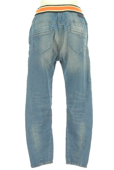 DIESEL（ディーゼル）の古着「ウエストリブデニム調スウェットパンツ（デニムパンツ）」大画像２へ