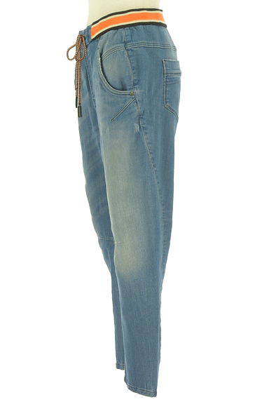 DIESEL（ディーゼル）の古着「ウエストリブデニム調スウェットパンツ（デニムパンツ）」大画像３へ