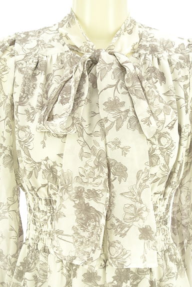 PROPORTION BODY DRESSING（プロポーションボディドレッシング）の古着「花柄シフォンワンピース（ワンピース・チュニック）」大画像４へ