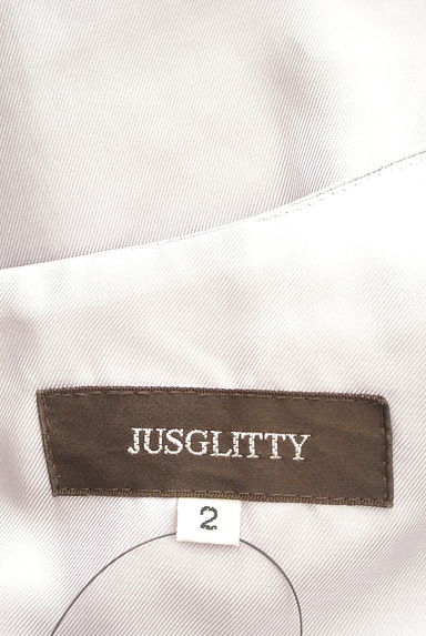 JUSGLITTY（ジャスグリッティー）の古着「光沢膝下ワンピース（ワンピース・チュニック）」大画像６へ