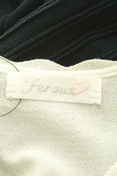 Feroux（フェルゥ）の古着「バイカラーノースリニットワンピース（ワンピース・チュニック）」大画像６へ