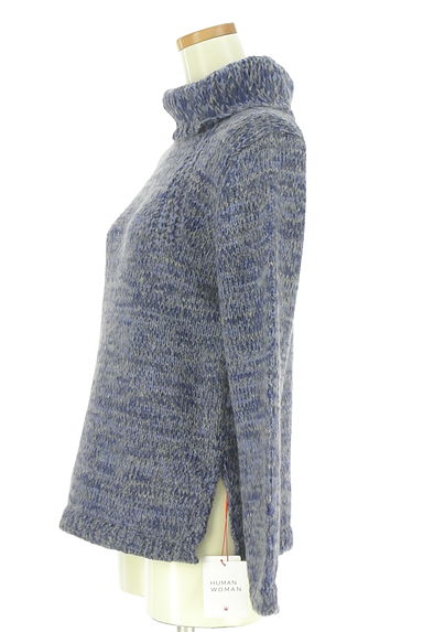 HUMAN WOMAN（ヒューマンウーマン）の古着「オフタートルメランジニット（セーター）」大画像３へ