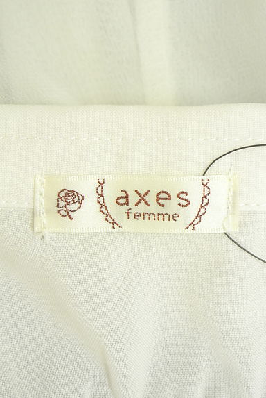 axes femme（アクシーズファム）の古着「レイヤード風ニット×シフォントップス（カットソー・プルオーバー）」大画像６へ
