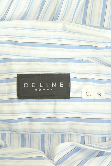 CELINE（セリーヌ）の古着「マルチストライプ柄スキッパーシャツ（カジュアルシャツ）」大画像６へ