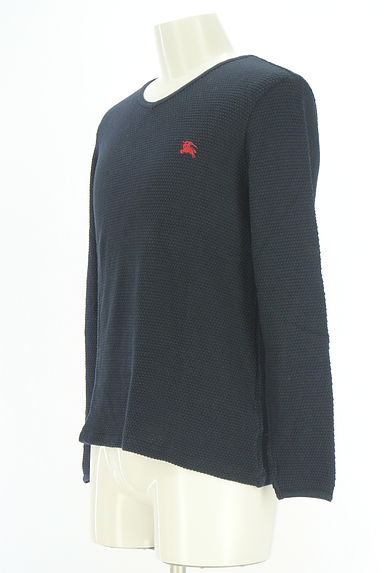 BURBERRY BLACK LABEL（バーバリーブラックレーベル）の古着「Vネックワッフルカットソー（ニット）」大画像３へ