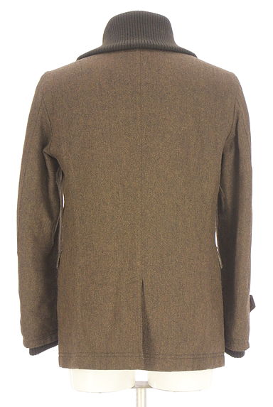 BURBERRY BLACK LABEL（バーバリーブラックレーベル）の古着「中綿入りヘリンボーンウールコート（コート）」大画像２へ