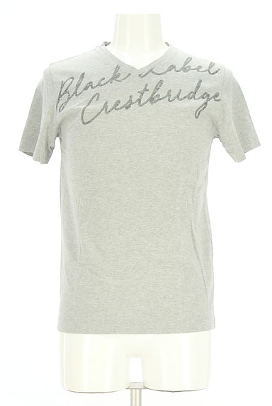 BLACK LABEL CRESTBRIDGE（ブラックレーベル・クレストブリッジ）の古着「ラメロゴプリントTシャツ（Ｔシャツ）」大画像１へ