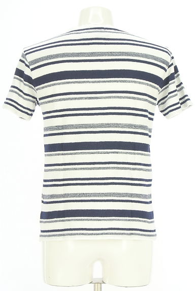 BLACK LABEL CRESTBRIDGE（ブラックレーベル・クレストブリッジ）の古着「マルチボーダーパイルTシャツ（Ｔシャツ）」大画像２へ
