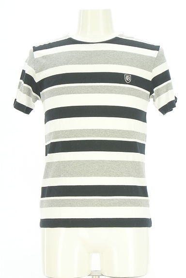 BLUE LABEL CRESTBRIDGE（ブルーレーベル・クレストブリッジ）の古着「ワンポイントマルチボーダーT（Ｔシャツ）」大画像１へ