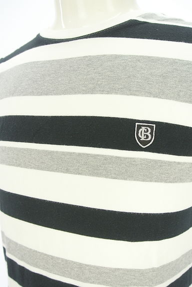 BLUE LABEL CRESTBRIDGE（ブルーレーベル・クレストブリッジ）の古着「ワンポイントマルチボーダーT（Ｔシャツ）」大画像４へ