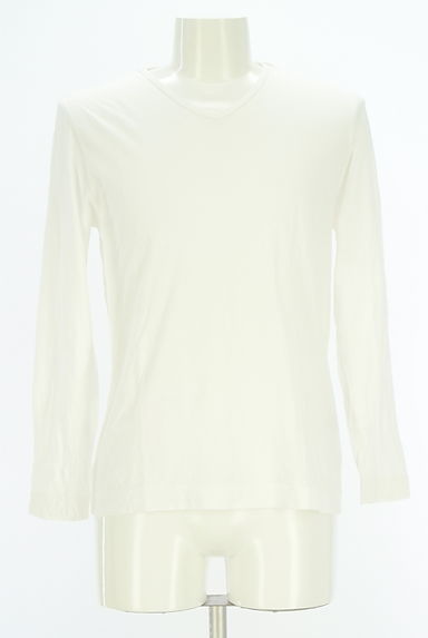 BURBERRY BLACK LABEL（バーバリーブラックレーベル）の古着「Vネック無地カットソー（Ｔシャツ）」大画像１へ