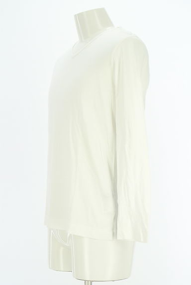 BURBERRY BLACK LABEL（バーバリーブラックレーベル）の古着「Vネック無地カットソー（Ｔシャツ）」大画像３へ