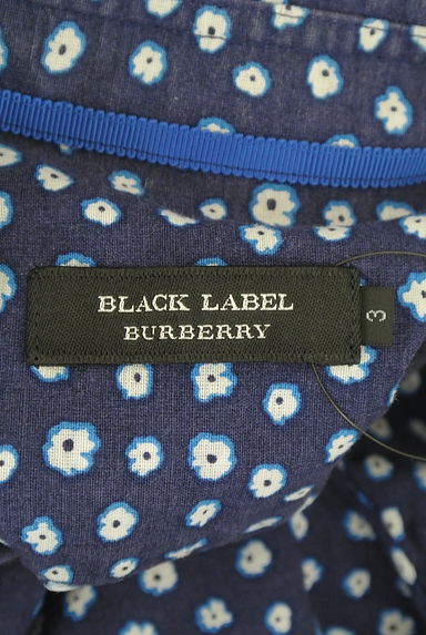 BURBERRY BLACK LABEL（バーバリーブラックレーベル）の古着「小花柄綿麻シャツ（カジュアルシャツ）」大画像６へ